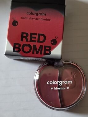 Colorgram Tin Tin Dory Duo Blusher 05 Red Heart Cream & Powder Set Cheek